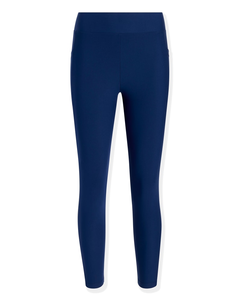 Front of a size 2X DreamSculpt™ Legging in Navy by STYLEST. | dia_product_style_image_id:315456